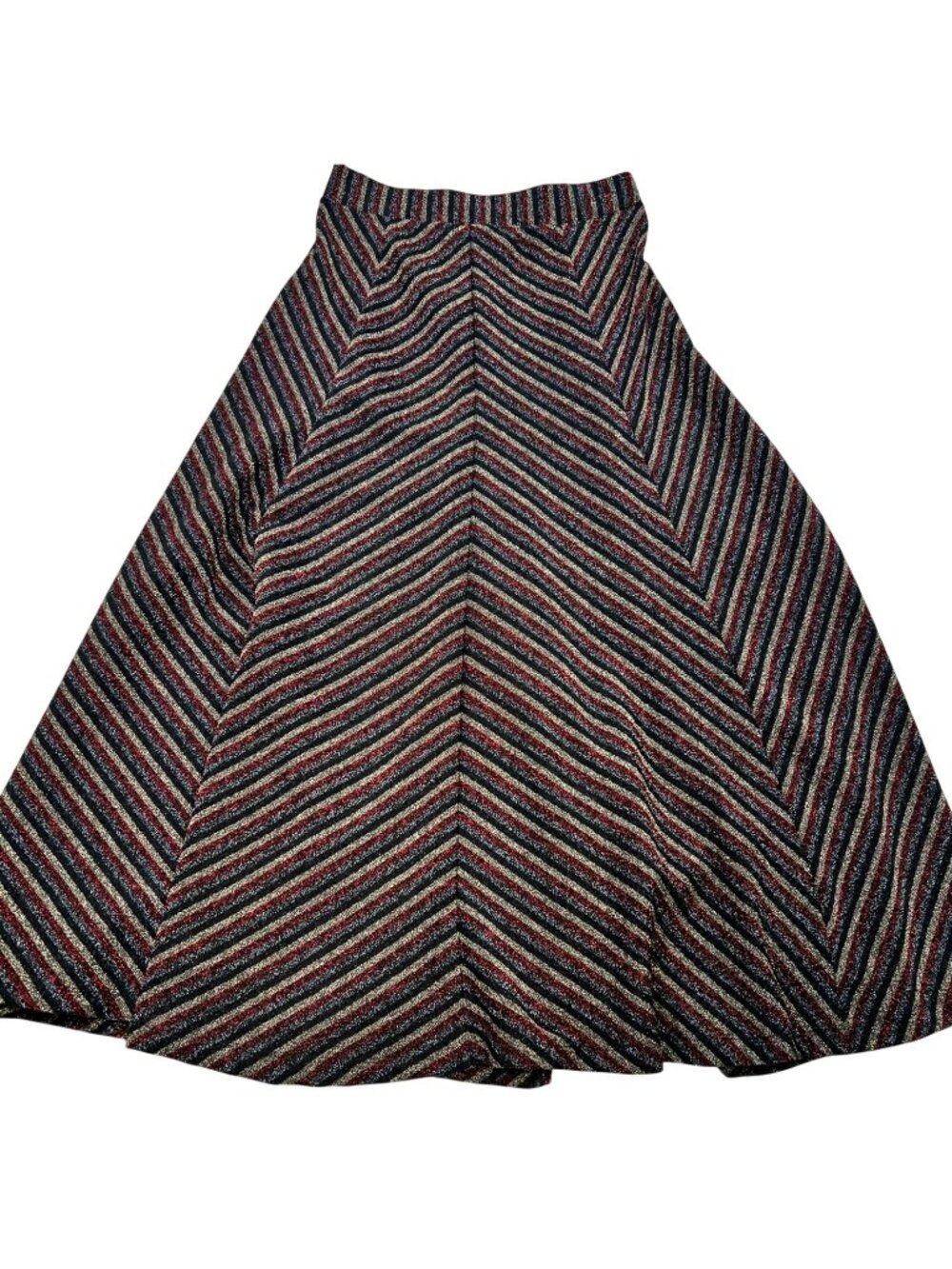 Maeve Anthropologie Womens Shine A-Line Pull On Skirt Size XS Multicolor Chevron
